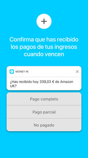 Confirma que has recibido los pagos de tus ingresos