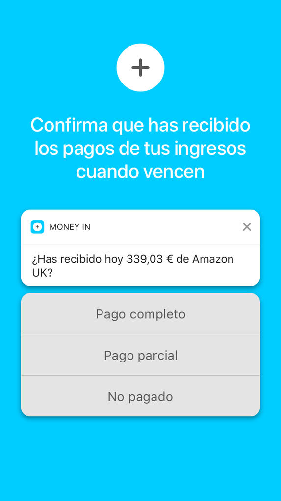 Confirma que has recibido los pagos de tus ingresos